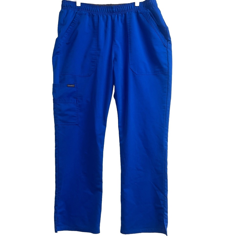 Sanibel Scrubs Blue Scrub Pants sz L w/pockets